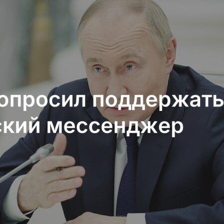 Путин поручил правительству поддержать развитие российского мессенджера
