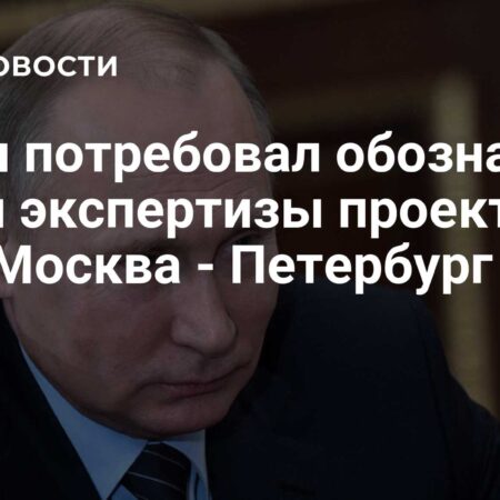 Путин потребовал определить сроки экспертизы проекта ВСМ Москва — Петербург