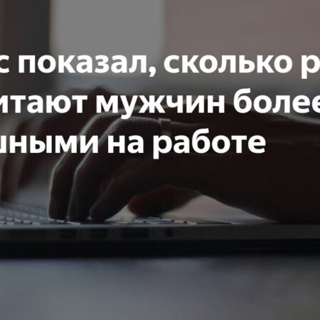 Опрос показал, сколько россиян считают мужчин более успешными на работе