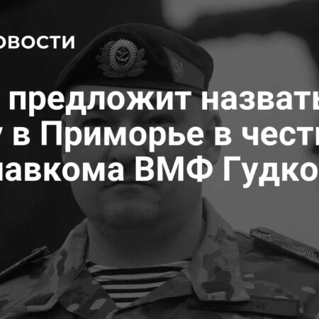 МГЕР выступит с инициативой о названии улицы в Приморье в память о замглавкома ВМФ Гудкове