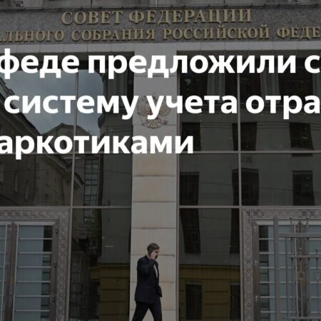 В Совфеде предложили создать систему учета отравлений наркотиками