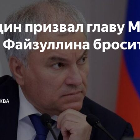 Володин призвал главу Минстроя Файзуллина отказаться от курения