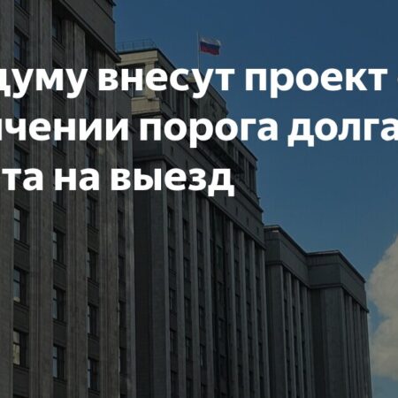 В Госдуму внесен проект о троекратном увеличении порога долга для запрета на выезд