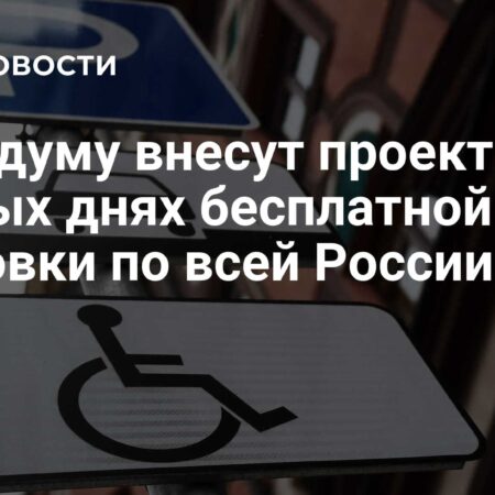 Предложен проект о единых днях бесплатной парковки по всей территории России