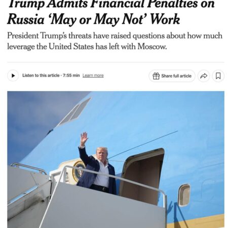 Трамп грозит высокими пошлинами покупателям российской нефти