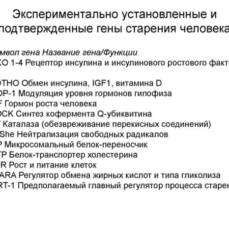 Сотни генов идентифицированы как причина ускоренного старения человека