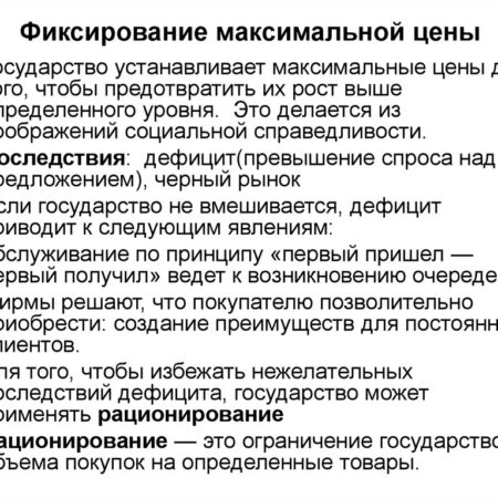 Фиксация цен на продукты: правительственные обсуждения и потенциальные риски