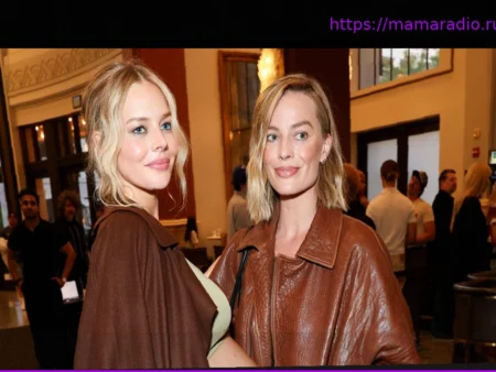 Знаменитые двойники: Марго Робби позирует со своим двойником на кинопремьере