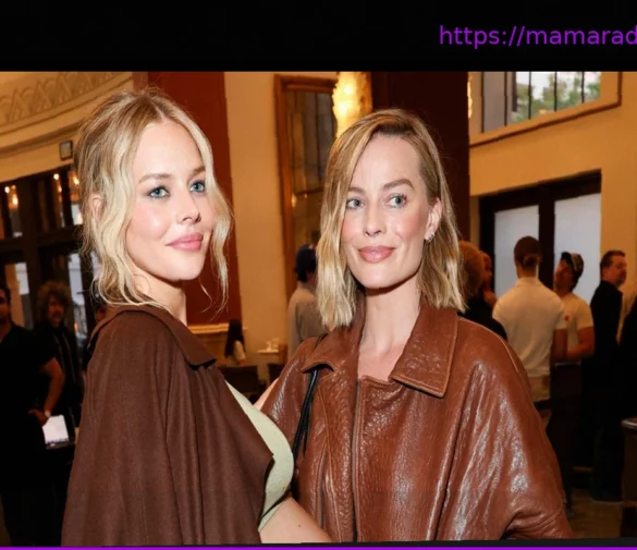 Знаменитые двойники: Марго Робби позирует со своим двойником на кинопремьере