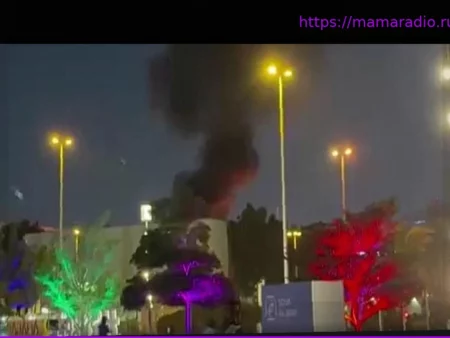 Пожар у консульства США в Дубае после атаки дрона