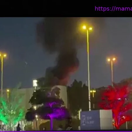 Пожар у консульства США в Дубае после атаки дрона