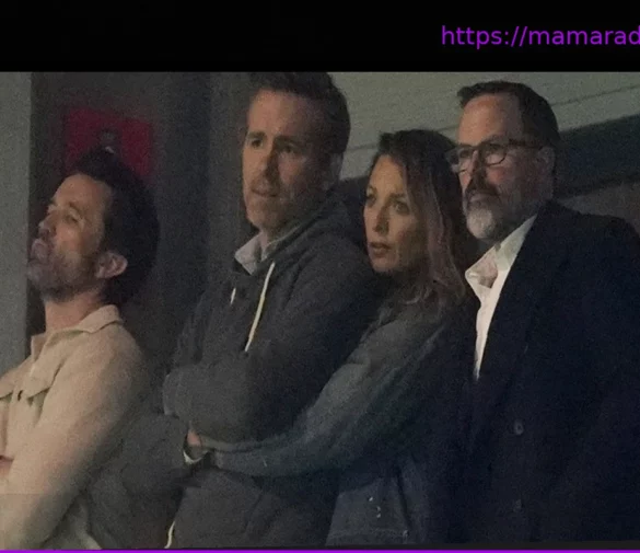 Блейк Лайвли и Райан Рейнольдс: Нежности на футбольном стадионе